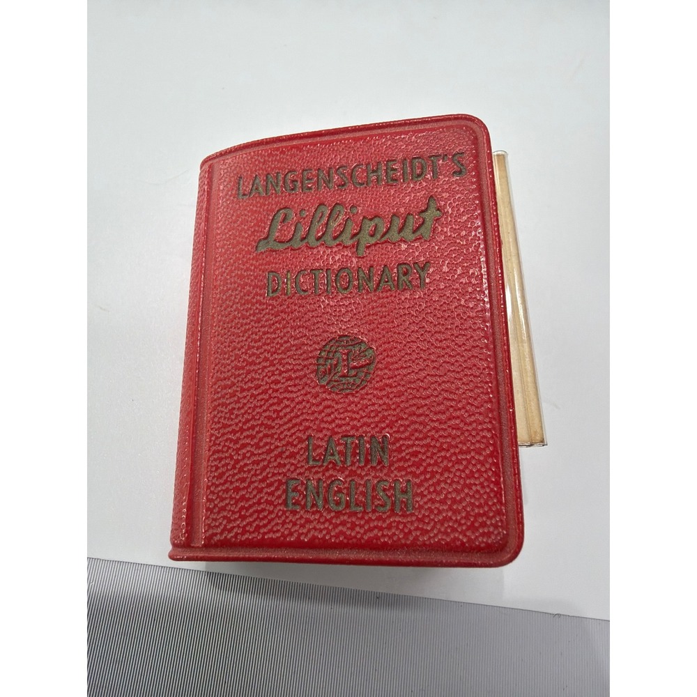 Vintage Langenscheidt Lilliput Dictionary Set Latin English French Mini Books - Picture 2 of 10